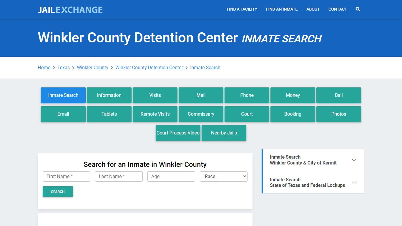 Winkler County Detention Center Inmate Search - Jail Exchange